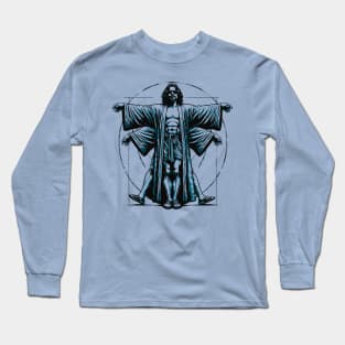 Vitruvian Dude Lebowski Da Vinci Long Sleeve T-Shirt